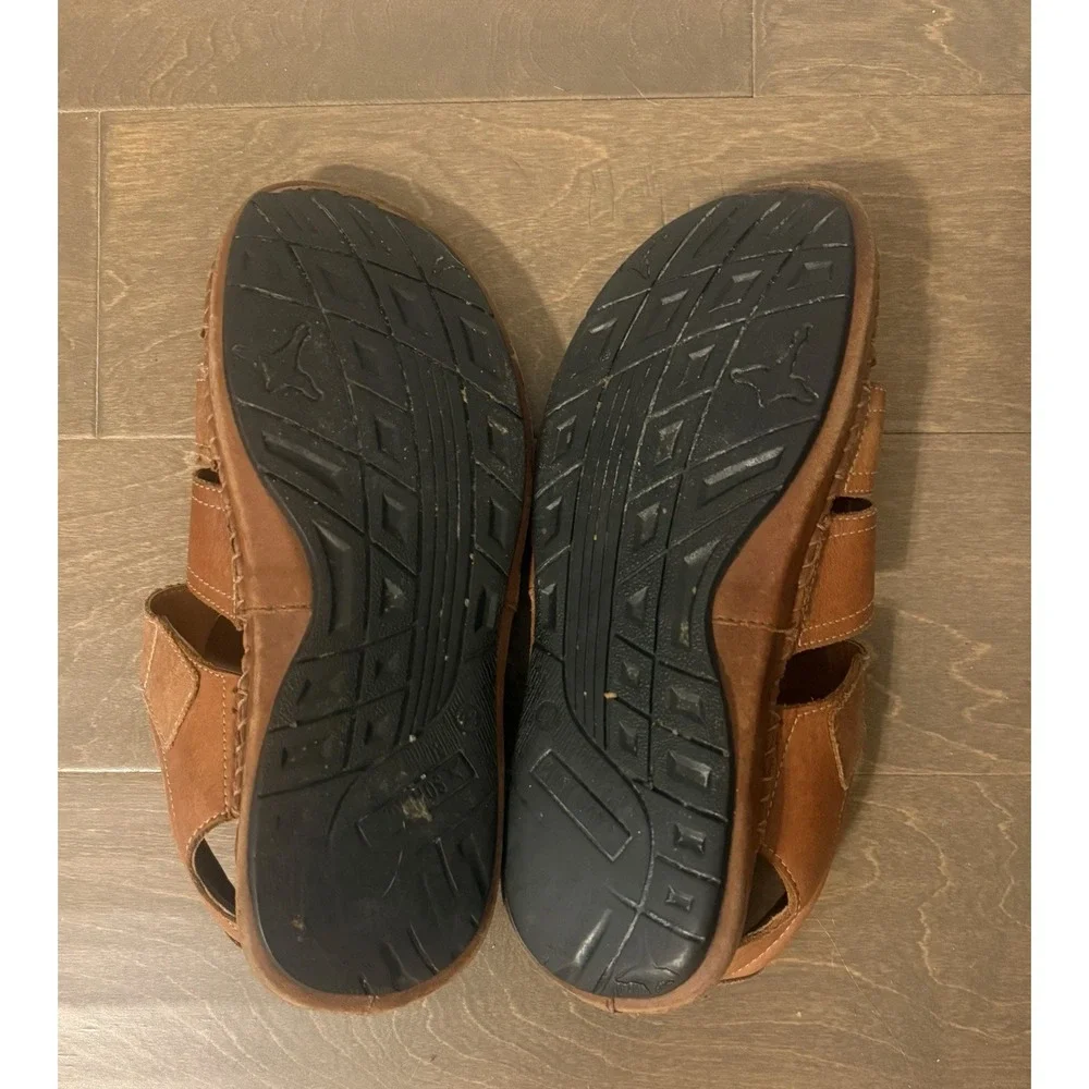 Pikolinos Tarifa Fisherman Sandals Mens 8.5 EU 42 Brown Soft Leather Outdoor